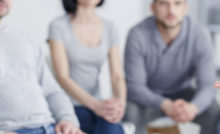 Group session at opiates drug rehab